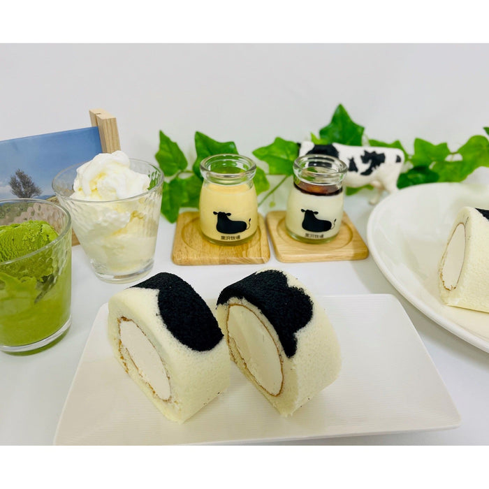 [Shipping included] [Wakayama Prefecture] Kurosawa Ranch Beef Pattern Roll Cake and Ranch Sweets Assortment Set