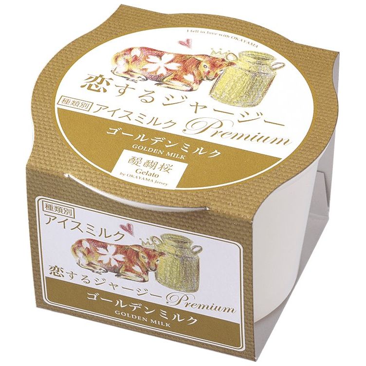 醍醐桜 岡山県産 恋するジャージージェラートB（ゴールデンミルク・黒文字・酒粕あん120ml×各2個、おかやまバナナ・今井農園のおかやま清水白桃120ml×各1個） - ROJI日本橋 ONLINE STORE