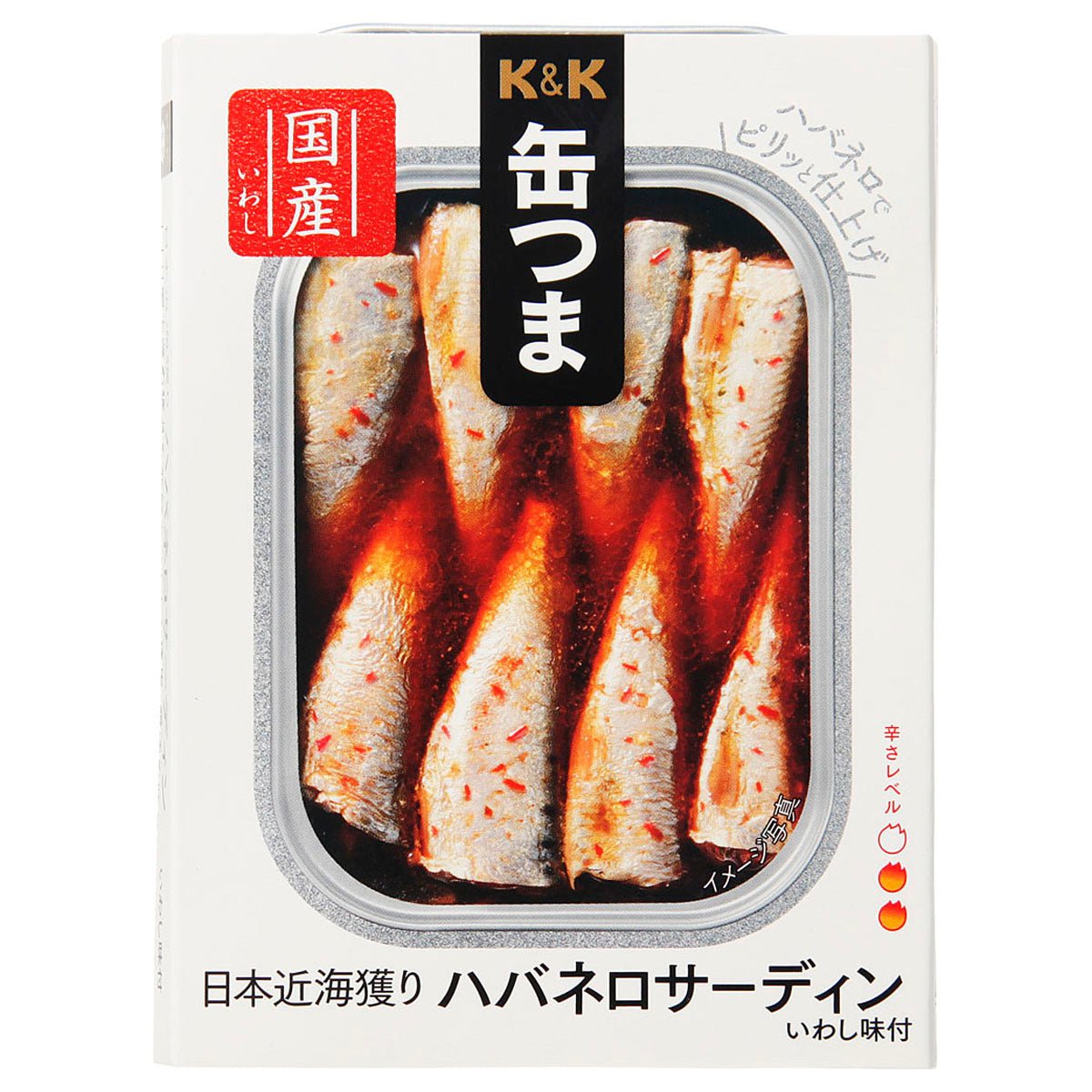 K&K 缶つま 日本近海獲り ハバネロサーディン