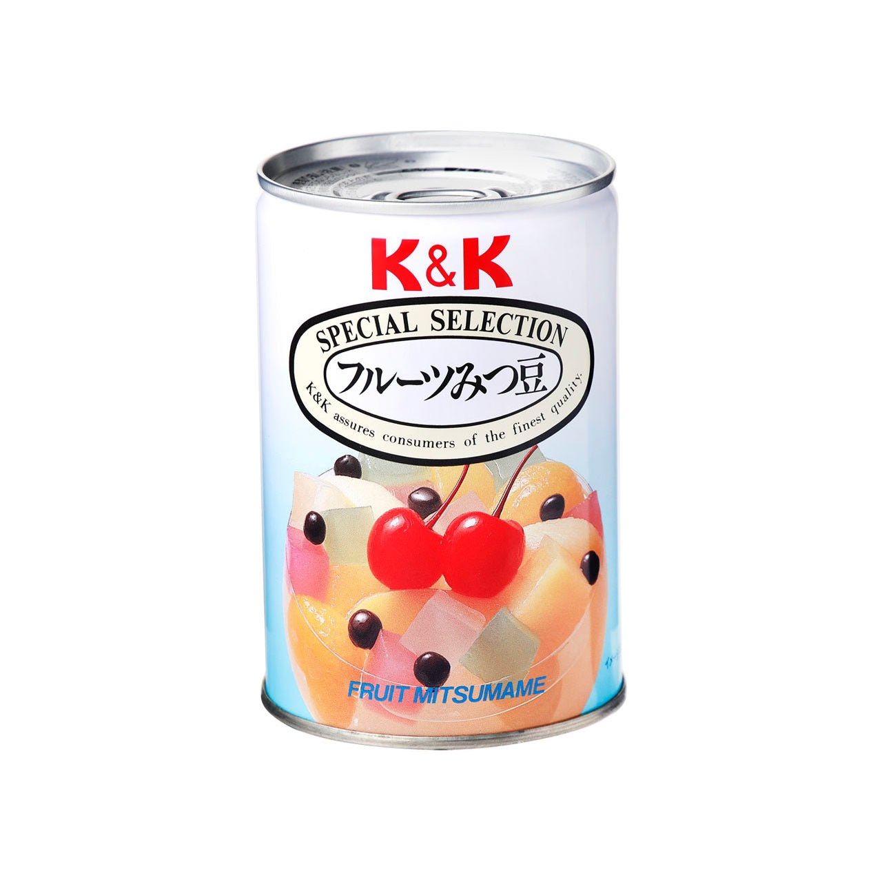 K&K フルーツみつ豆（5種のフルーツ・寒天・赤えんどう）